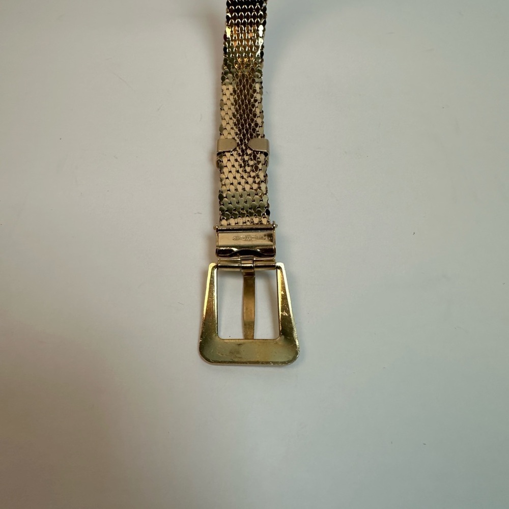 Whiting & Davis Shimmering Gold Mesh Belt - Picture 7 of 7